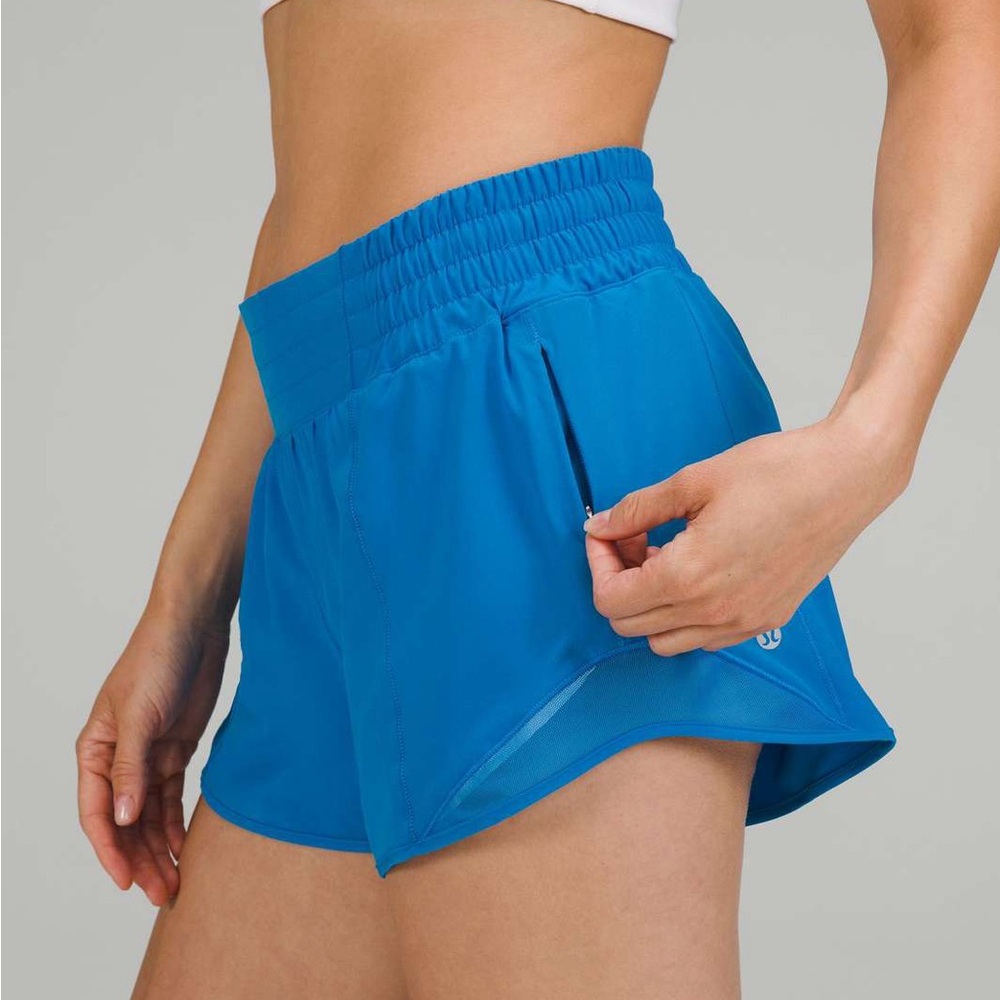 Lululemon Women's Poolside Blue 2.5in Hottie Hot Athletic Shorts